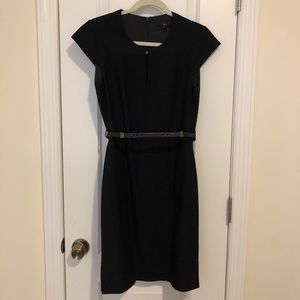 Boss by Hugo Boss Black Belted Sheath Dress